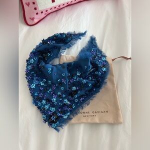 New Mignonne Gavigan blue bandana scarf necklace 😍